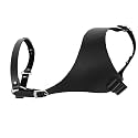 Mens Black Leather Armors Suspenders Shoulder Strap Body Chest Harness Chain Belt Adjustable Gay Punk Clubwear Costume