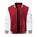 Wizoat Mens Casual Jacket Lightweight Jacket Varsity Coat