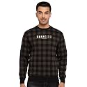 Mens Checkered Round Neck Sweatshirt