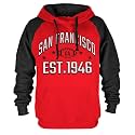 Mens City Football Fully Embroidery Soft Classic Pullover Sweatshirt Hoodie