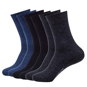 Mens Classic Cotton Dress Socks Thin Lightweight