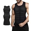 Mens Compression Shirt Slimming Body Shaper Vest Workout Tank Tops Abdomen