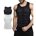 Mens Compression Shirt Slimming Body Shaper Vest Workout Tank Tops Abdomen