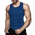 Mens Compression Shirt Slimming Body Shaper Vest Workout Tank Tops Abdomen