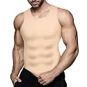 Mens Compression Shirt Slimming Body Shaper Vest Workout Tank Tops Abdomen