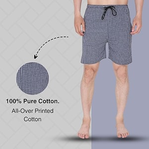 Mens Cotton Boxer Mens Check Boxer