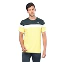 Mens Crew Neck Slim Fit Color Block