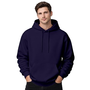 Mens Drop Shoulder White Hoodie Oversized