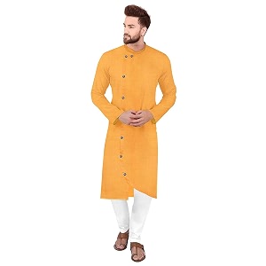 Mens Fancy Cross PARTTEN Kurta Pyjama Set