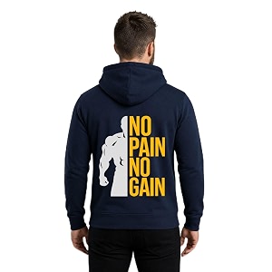 Mens Full Sleeve Graphic Printed Hooded Sweatshirt