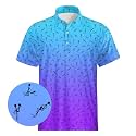 Mens Funny Golf Polo Shirts Short Sleeve Quick Dry Polo Shirts