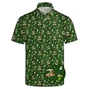 Mens Funny Golf Polo Shirts Short Sleeve Quick Dry Polo Shirts