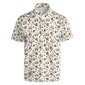 Mens Funny Golf Polo Shirts Short Sleeve Quick Dry Polo Shirts