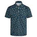 Mens Funny Golf Polo Shirts Short Sleeve Quick Dry Polo Shirts