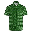 Mens Funny Golf Polo Shirts Short Sleeve Quick Dry Polo Shirts