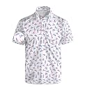 Mens Funny Golf Polo Shirts Short Sleeve Quick Dry Polo Shirts