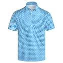 Mens Funny Golf Polo Shirts Short Sleeve Quick Dry Polo Shirts