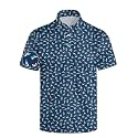 Mens Funny Golf Polo Shirts Short Sleeve Quick Dry Polo Shirts