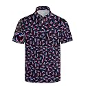 Mens Funny Golf Polo Shirts Short Sleeve Quick Dry Polo Shirts