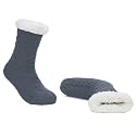 Mens Fuzzy Slipper Socks Fluffy Fleece Lining Cabin Socks