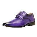Mens Genuine Leather Classic Tread Design Lace Up Oxford Dress Shoes