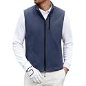 Mens Golf Vest Quilted Windproof Thermal Sleeveless Jacket