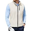 Mens Golf Vest Quilted Windproof Thermal Sleeveless Jacket