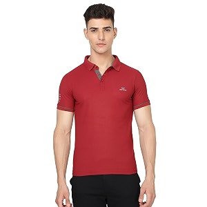 Mens Half Sleeve Polo Neck T-Shirt
