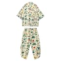 Mens Kimono Set 3/4 Sleeve Haori And Shorts Casual 2 Piece Japanese Outfits