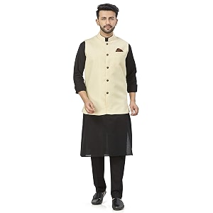 mens kurta pyjama koti set