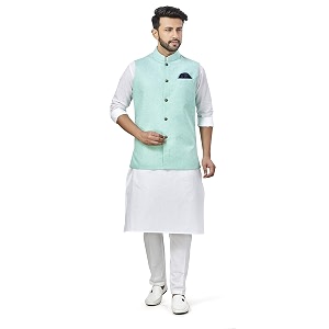 mens kurta pyjama koti set