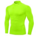Mens Mock Turtleneck Compression Long Sleeve Shirts Workout Base Layer Tops