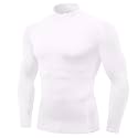 Mens Mock Turtleneck Compression Long Sleeve Shirts Workout Base Layer Tops