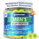 Mens Multivitamins Gummies + Vegan Omega 3 for Man Daily Wellness, 60 Cts
