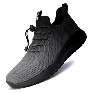 Mens Non Slip Work Shoes Slip On