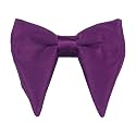 Mens Oversized Satin Silk Bow Tie Solid Color Formal Tuxedo Big Bowtie
