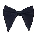 Mens Oversized Satin Silk Bow Tie Solid Color Formal Tuxedo Big Bowtie