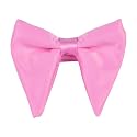 Mens Oversized Satin Silk Bow Tie Solid Color Formal Tuxedo Big Bowtie