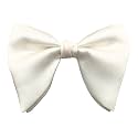 Mens Oversized Satin Silk Bow Tie Solid Color Formal Tuxedo Big Bowtie