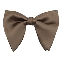 Mens Oversized Satin Silk Bow Tie Solid Color Formal Tuxedo Big Bowtie