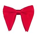 Mens Oversized Satin Silk Bow Tie Solid Color Formal Tuxedo Big Bowtie