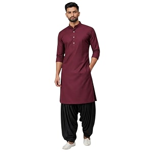 Mens Pure Coton Kurta Dhoti Set