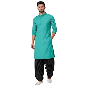 Mens Pure Coton Kurta Dhoti Set