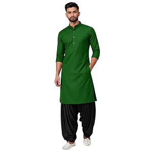 Mens Pure Coton Kurta Dhoti Set