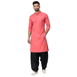 Mens Pure Coton Kurta Dhoti Set