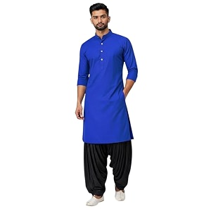 Mens Pure Coton Kurta Dhoti Set