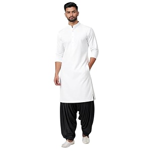 Mens Pure Coton Kurta Dhoti Set