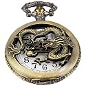 Men's Pocket Watch, Arabic Digital Dial Pocket Watches with Chain