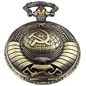 Men's Pocket Watch, Arabic Digital Dial Pocket Watches with Chain