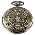 Men's Pocket Watch, Arabic Digital Dial Pocket Watches with Chain